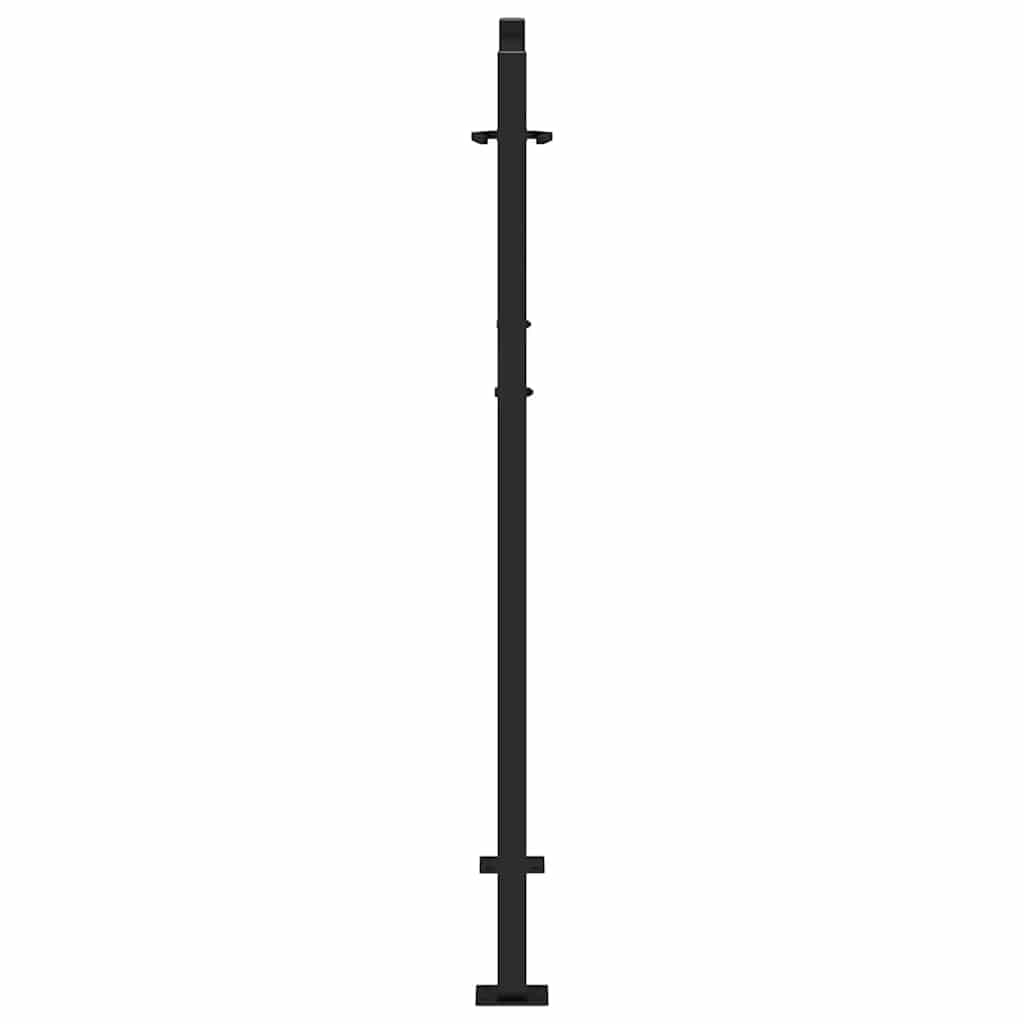 vidaXL Poartă de grădină neagră 105x130 cm Design în cruce de oțel vidaXL Poartă de grădină neagră 105x130 cm Design în cruce de oțel