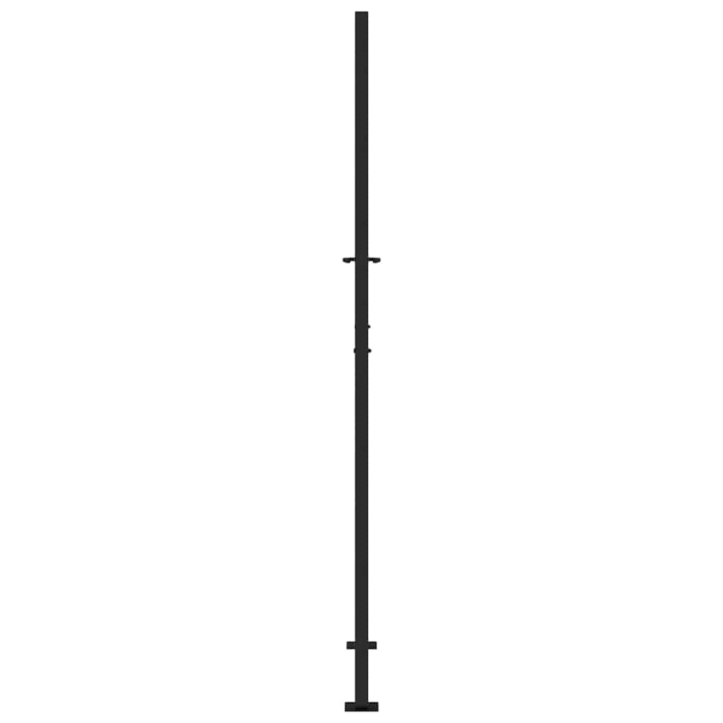 vidaXL Poarta de gradina neagra 105x205 cm Design cruce de otel vidaXL Poarta de gradina neagra 105x205 cm Design cruce de otel