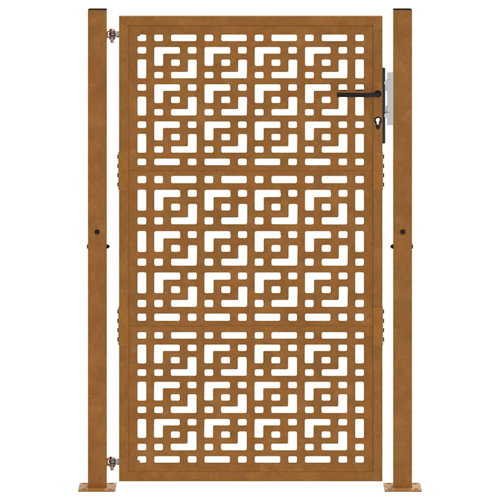 vidaXL Poartă de grădină Design cruce din oțel rezistent la intemperii vidaXL Poartă de grădină Design cruce din oțel rezistent la intemperii