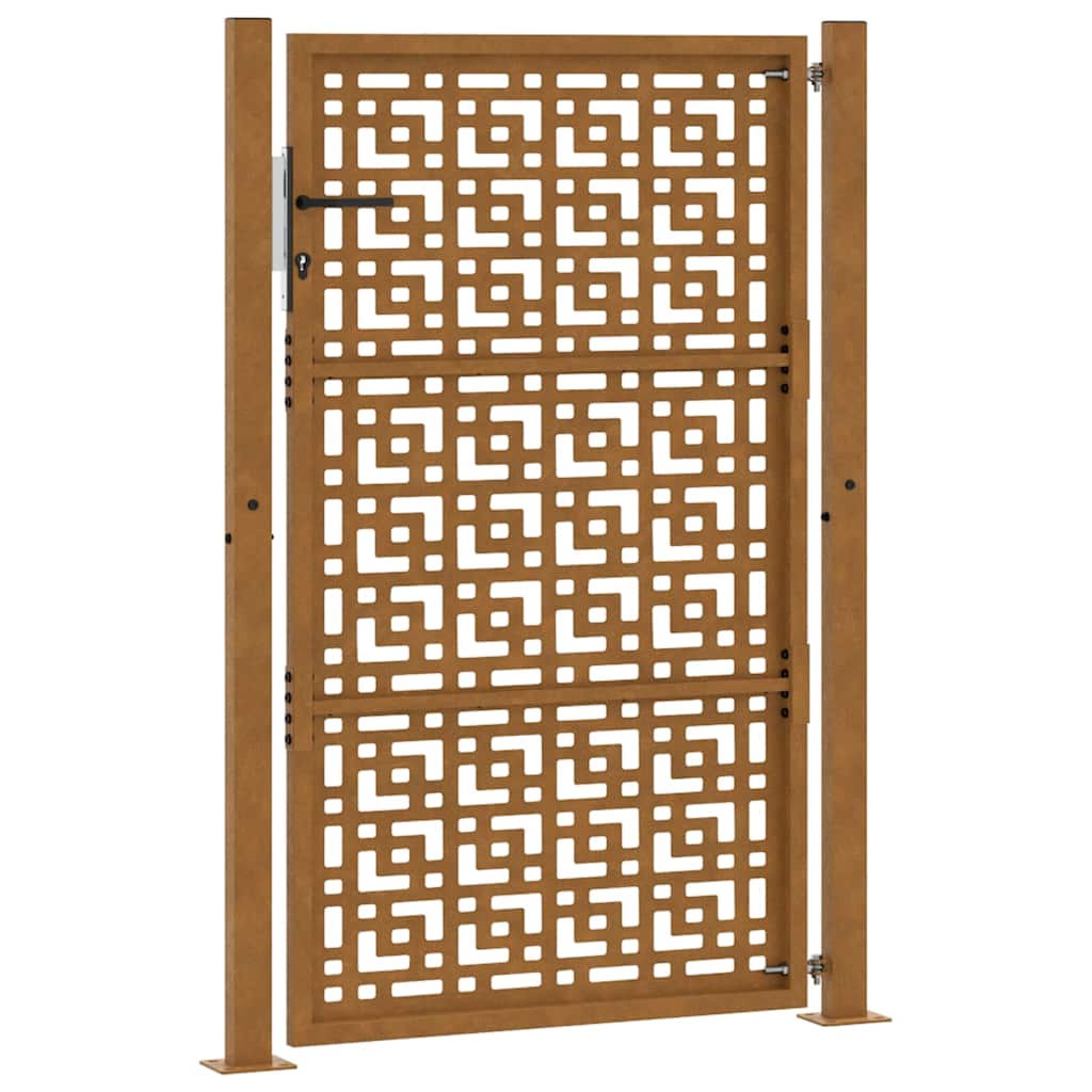 vidaXL Poartă de grădină Design cruce din oțel rezistent la intemperii vidaXL Poartă de grădină Design cruce din oțel rezistent la intemperii
