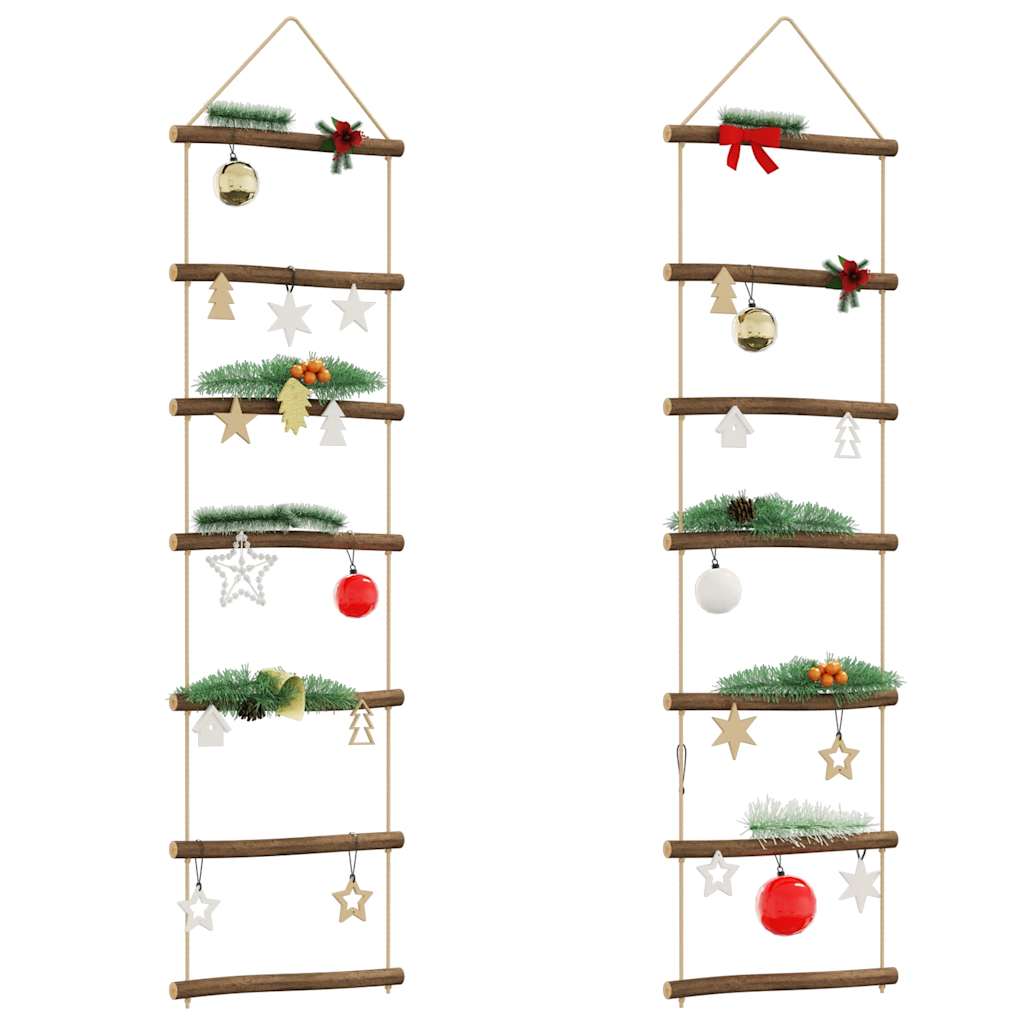 vidaXL Decoratiuni de perete în formă de scară 2 buc Ramă naturală vidaXL Decoratiuni de perete în formă de scară 2 buc Ramă naturală