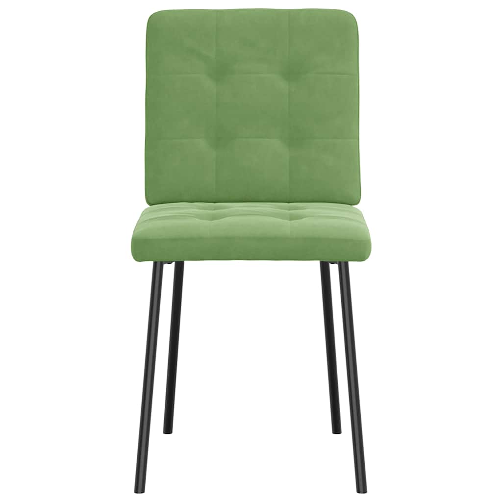 vidaXL Scaune de bucătărie, 2 buc., verde deschis, catifea vidaXL Scaune de bucătărie, 2 buc., verde deschis, catifea