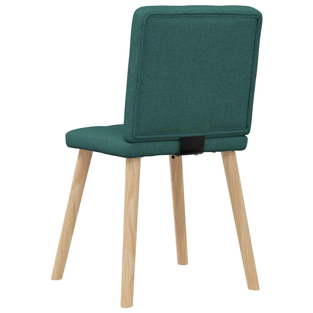 vidaXL Scaune de bucătărie, 2 buc., verde închis, material textil vidaXL Scaune de bucătărie, 2 buc., verde închis, material textil