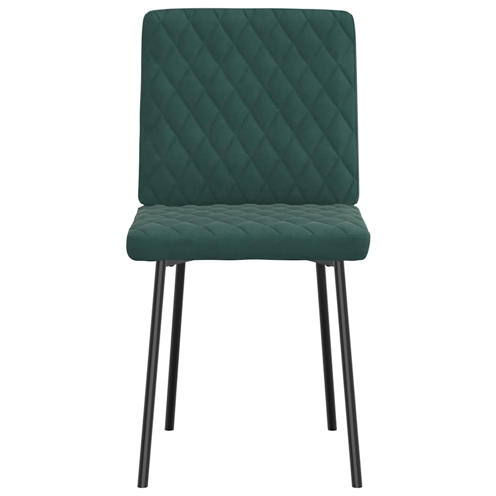 vidaXL Scaune de sufragerie, 2 buc., verde închis, catifea vidaXL Scaune de sufragerie, 2 buc., verde închis, catifea