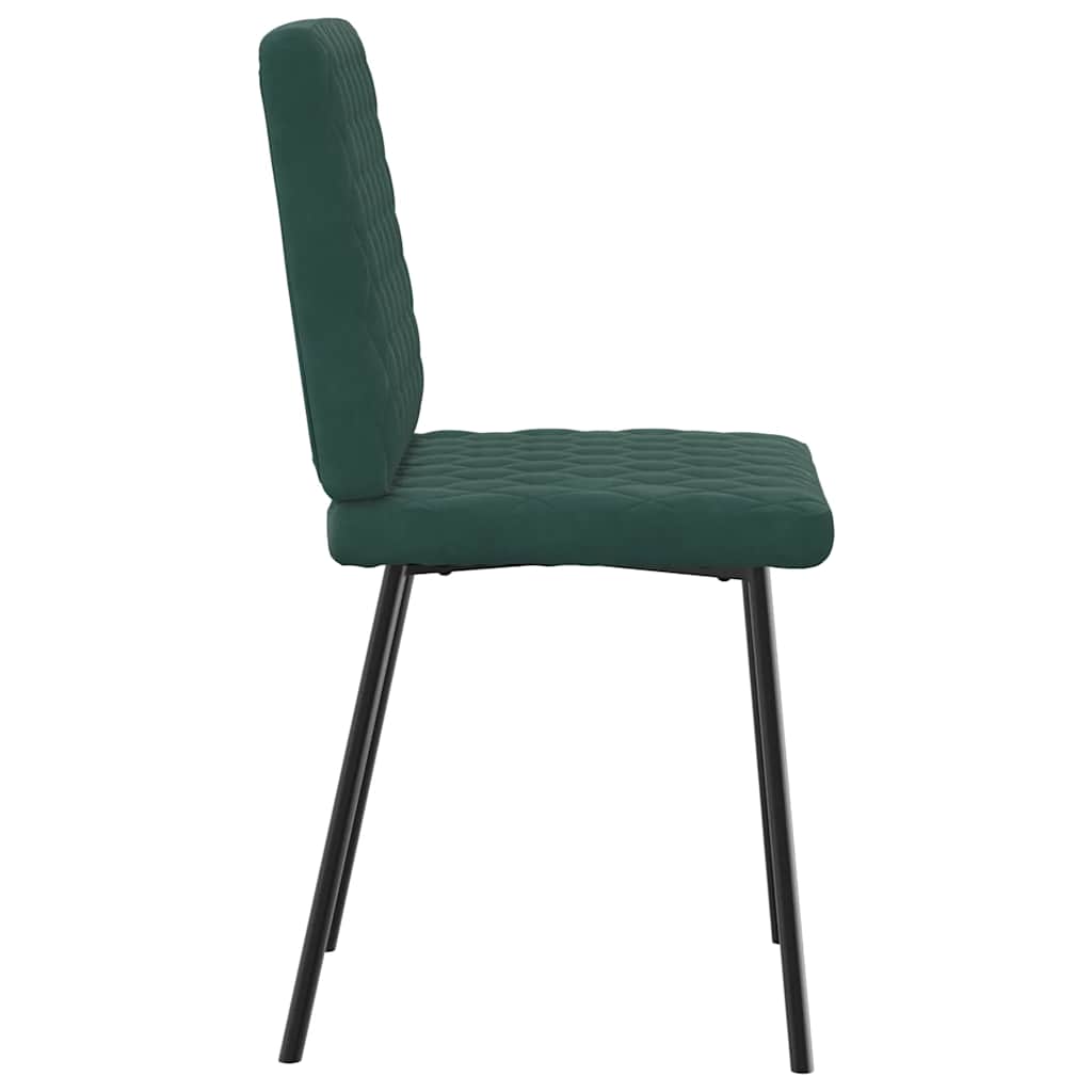 vidaXL Scaune de sufragerie, 2 buc., verde închis, catifea vidaXL Scaune de sufragerie, 2 buc., verde închis, catifea