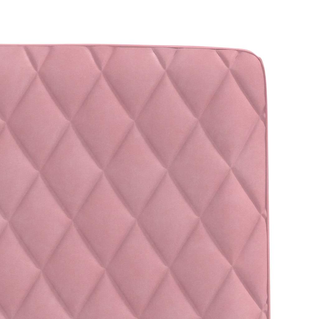 vidaXL Scaune de sufragerie, 2 buc., roz, catifea vidaXL Scaune de sufragerie, 2 buc., roz, catifea