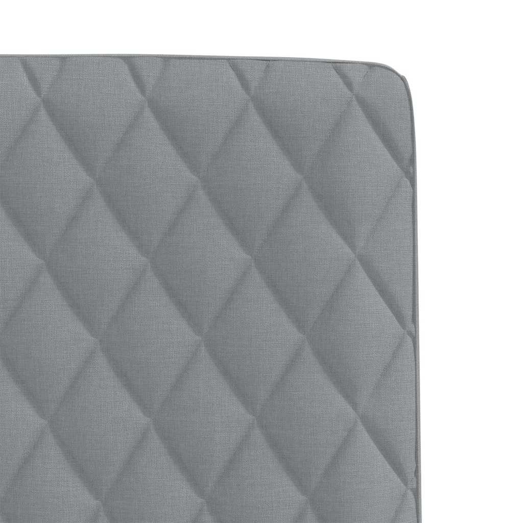 vidaXL Scaune de bucătărie, 2 buc., gri deschis, material textil vidaXL Scaune de bucătărie, 2 buc., gri deschis, material textil