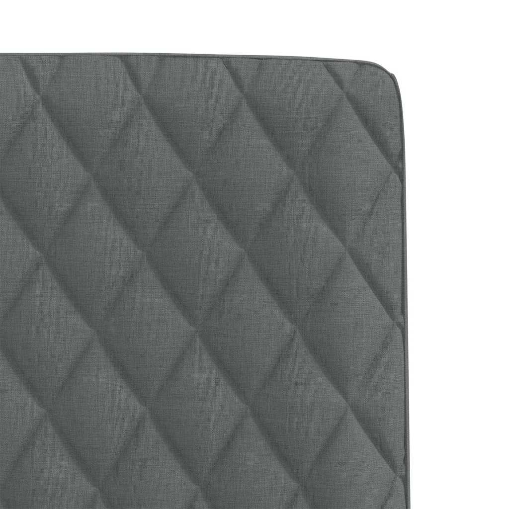 vidaXL Scaune de sufragerie, 2 buc., gri închis, material textil vidaXL Scaune de sufragerie, 2 buc., gri închis, material textil