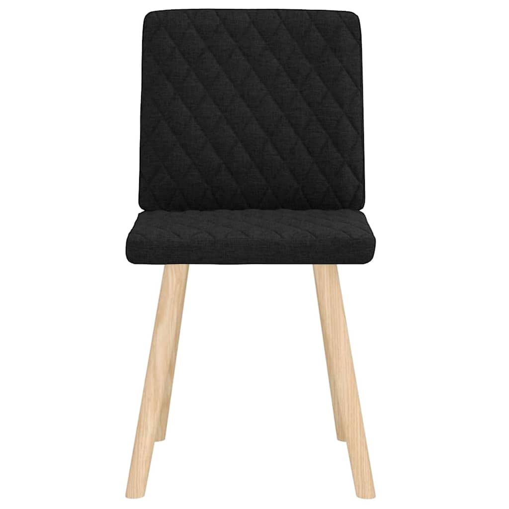 vidaXL Scaune de bucătărie, 2 buc. negru, textil vidaXL Scaune de bucătărie, 2 buc. negru, textil