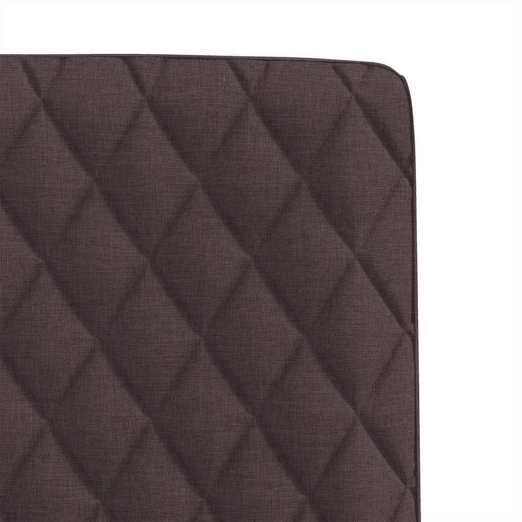 vidaXL Scaune de masă, 2 buc., maro închis, material textil vidaXL Scaune de masă, 2 buc., maro închis, material textil