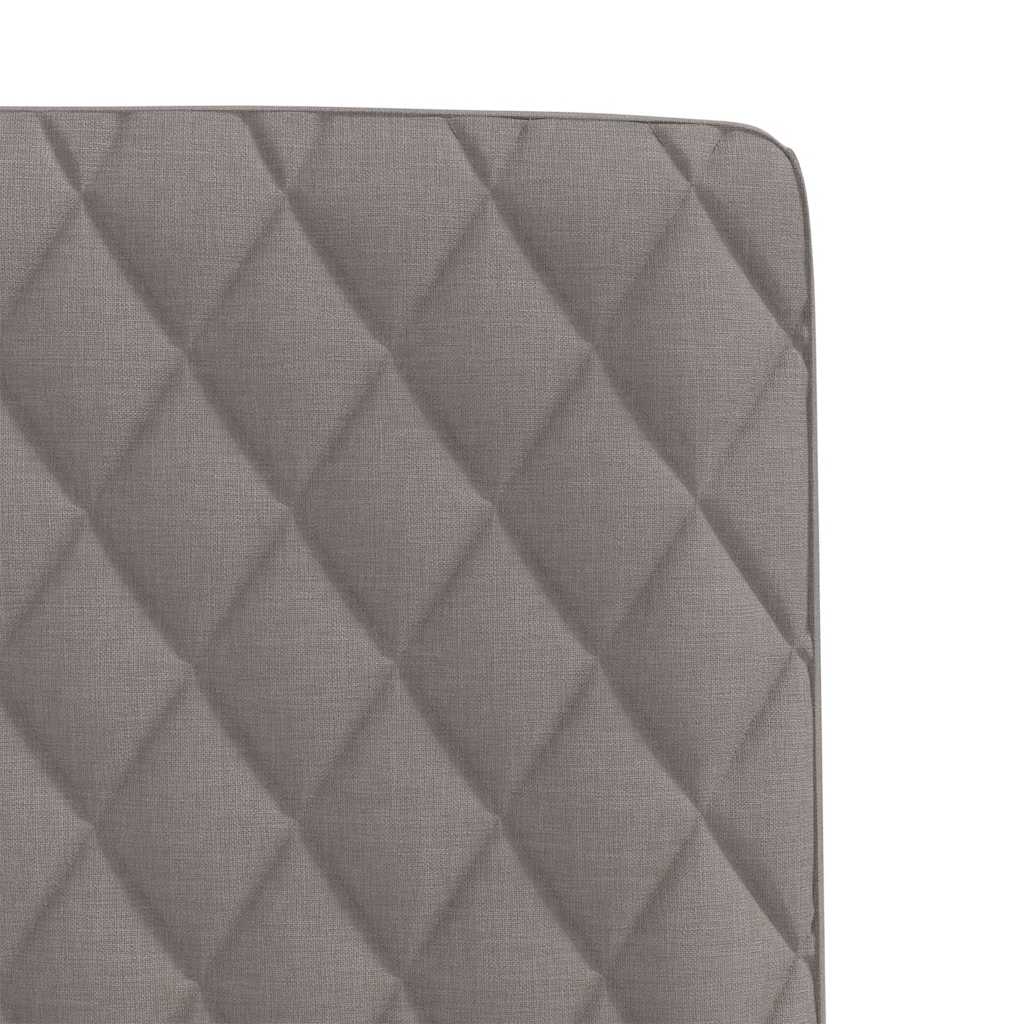 vidaXL Scaune de bucătărie, 2 buc., gri taupe, material textil vidaXL Scaune de bucătărie, 2 buc., gri taupe, material textil