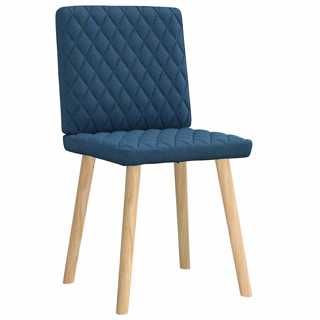 vidaXL Scaune de bucătărie, 2 buc., albastru, textil vidaXL Scaune de bucătărie, 2 buc., albastru, textil