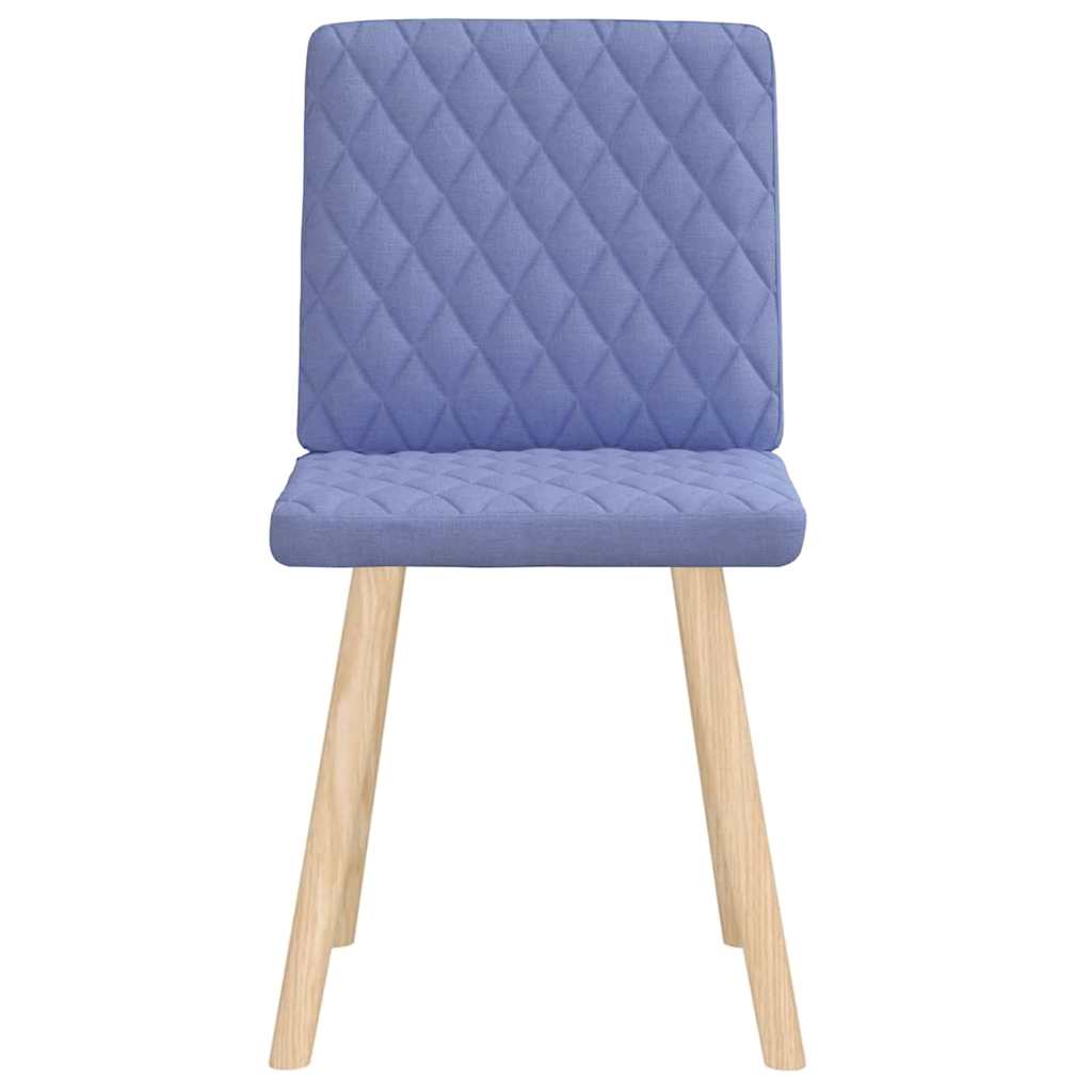 vidaXL Scaune de sufragerie 2 buc țesătură Jeans Blue vidaXL Scaune de sufragerie 2 buc țesătură Jeans Blue