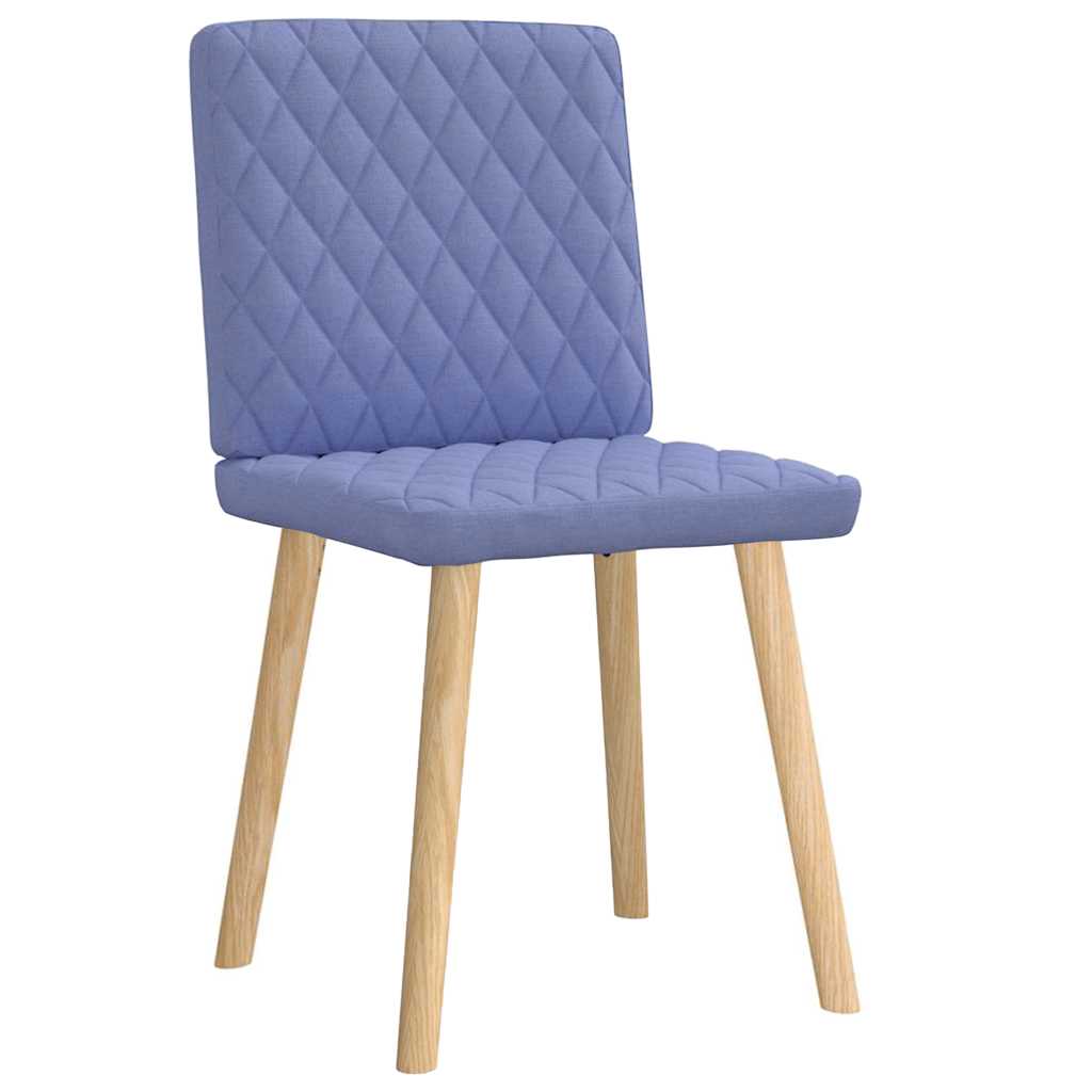 vidaXL Scaune de sufragerie 2 buc țesătură Jeans Blue vidaXL Scaune de sufragerie 2 buc țesătură Jeans Blue
