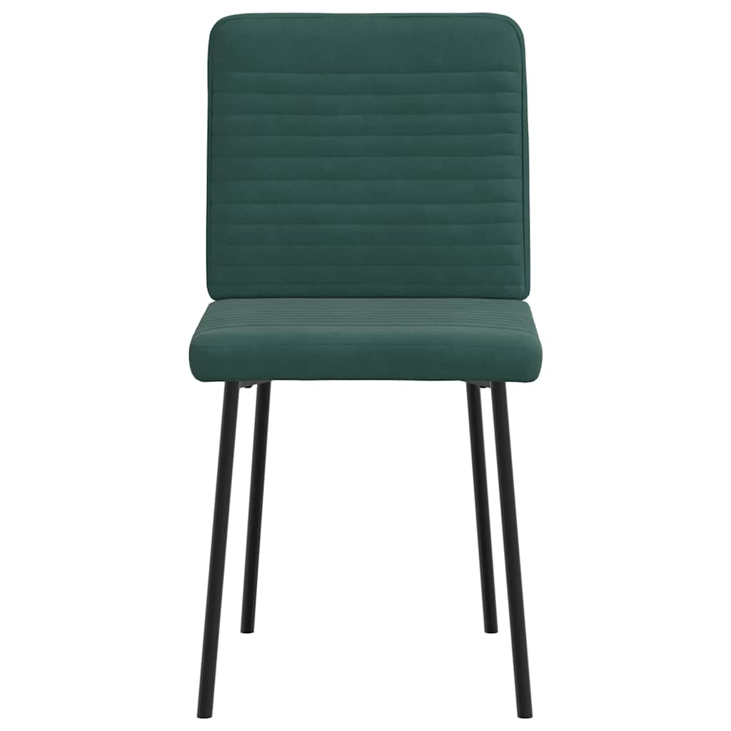 vidaXL Scaune de sufragerie, 2 buc., verde închis, catifea vidaXL Scaune de sufragerie, 2 buc., verde închis, catifea