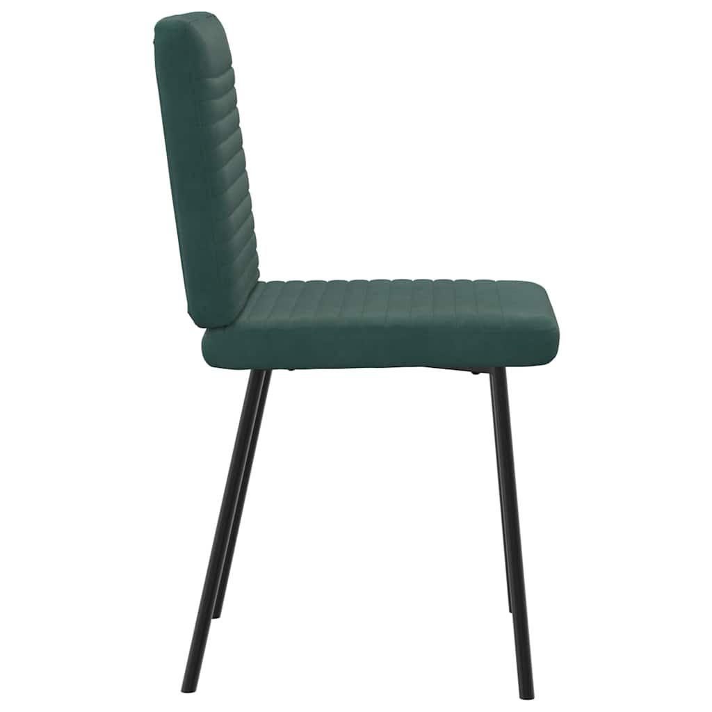 vidaXL Scaune de sufragerie, 2 buc., verde închis, catifea vidaXL Scaune de sufragerie, 2 buc., verde închis, catifea