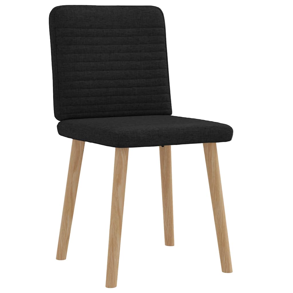 vidaXL Scaune de bucătărie, 2 buc. negru, textil vidaXL Scaune de bucătărie, 2 buc. negru, textil