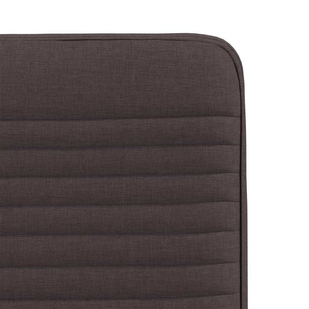 vidaXL Scaune de masă, 2 buc., maro închis, material textil vidaXL Scaune de masă, 2 buc., maro închis, material textil