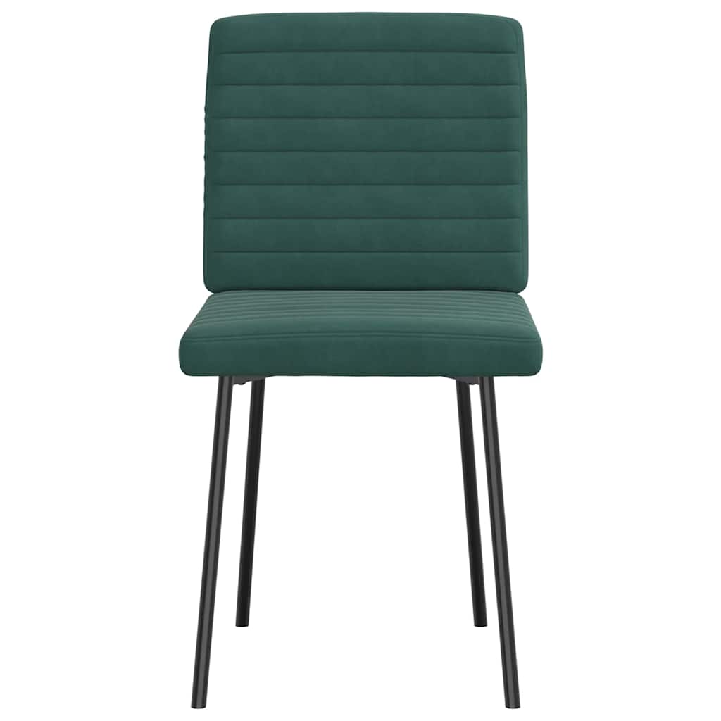 vidaXL Scaune de sufragerie, 2 buc., verde închis, catifea vidaXL Scaune de sufragerie, 2 buc., verde închis, catifea