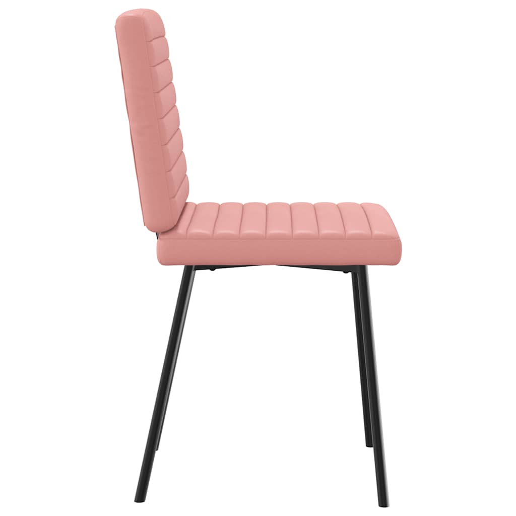 vidaXL Scaune de sufragerie 2 buc piele artificială roz vidaXL Scaune de sufragerie 2 buc piele artificială roz