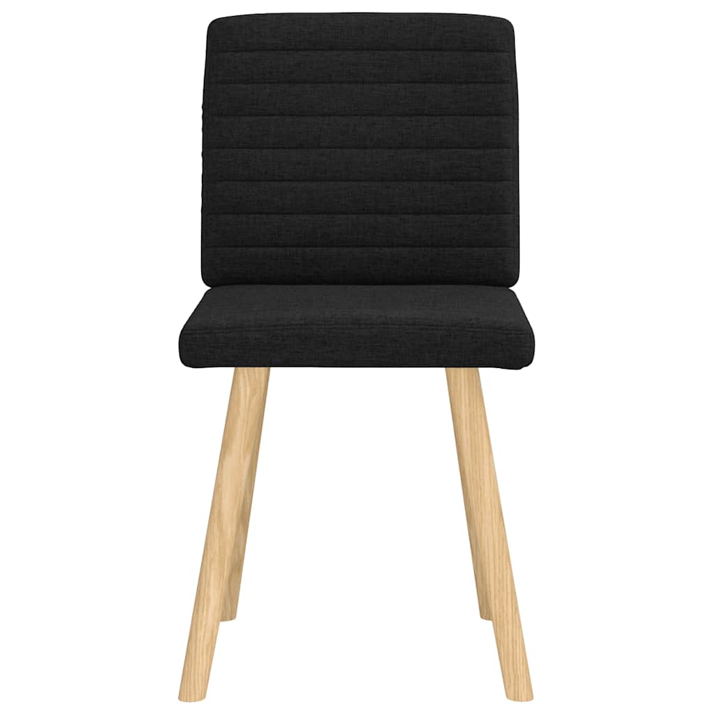 vidaXL Scaune de bucătărie, 2 buc. negru, textil vidaXL Scaune de bucătărie, 2 buc. negru, textil