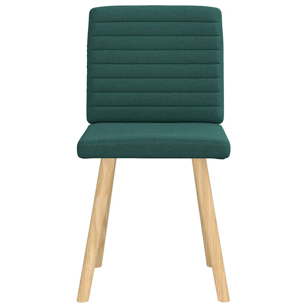 vidaXL Scaune de bucătărie, 2 buc., verde închis, material textil vidaXL Scaune de bucătărie, 2 buc., verde închis, material textil