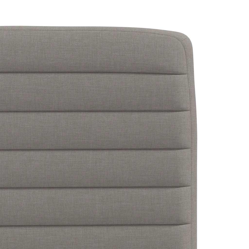 vidaXL Scaune de bucătărie, 2 buc., gri taupe, material textil vidaXL Scaune de bucătărie, 2 buc., gri taupe, material textil