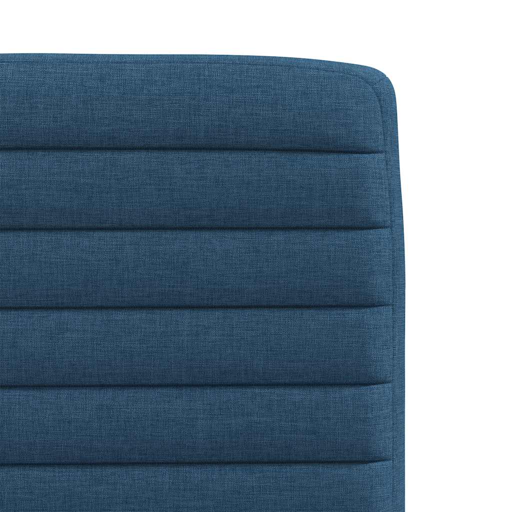 vidaXL Scaune de bucătărie, 2 buc., albastru, textil vidaXL Scaune de bucătărie, 2 buc., albastru, textil
