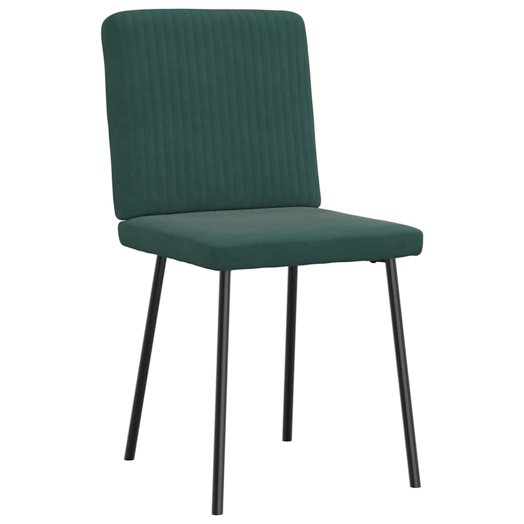vidaXL Scaune de sufragerie, 2 buc., verde închis, catifea vidaXL Scaune de sufragerie, 2 buc., verde închis, catifea
