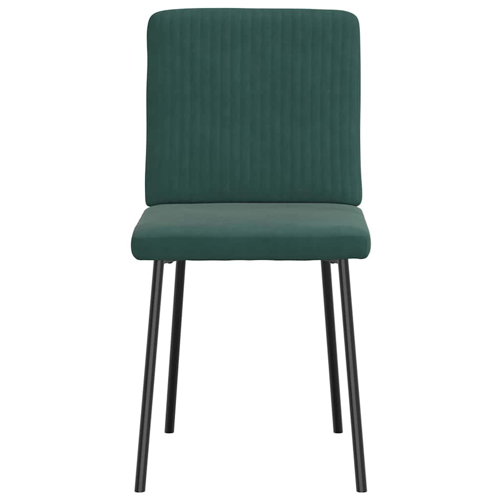 vidaXL Scaune de sufragerie, 2 buc., verde închis, catifea vidaXL Scaune de sufragerie, 2 buc., verde închis, catifea