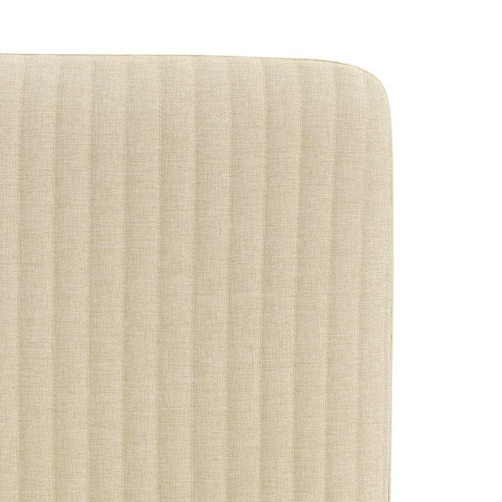 vidaXL Scaune de bucătărie, 2 buc., crem, material textil vidaXL Scaune de bucătărie, 2 buc., crem, material textil