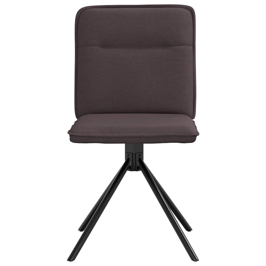 vidaXL Scaune de masă, 2 buc., maro închis, material textil vidaXL Scaune de masă, 2 buc., maro închis, material textil