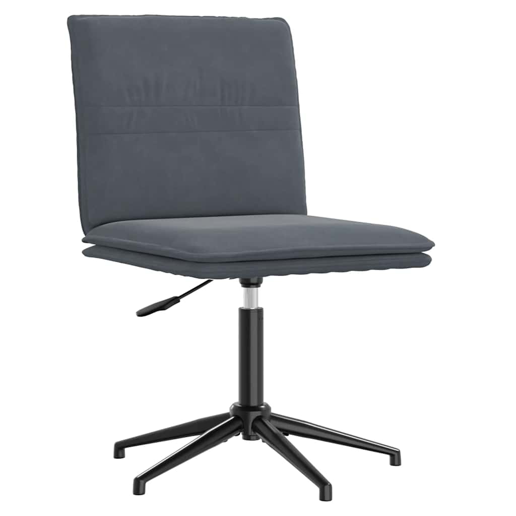 vidaXL Scaun de bucătărie, gri închis, catifea vidaXL Scaun de bucătărie, gri închis, catifea