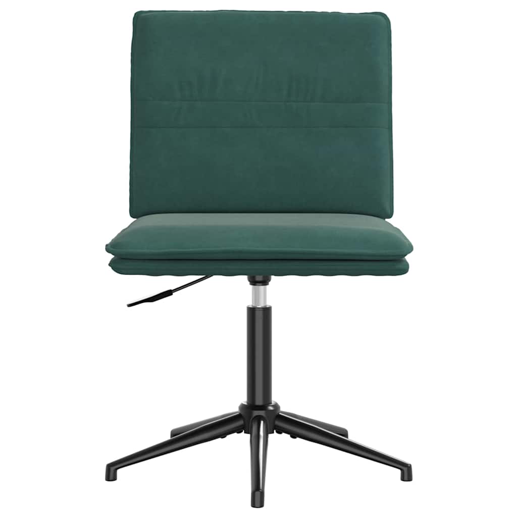 vidaXL Scaun de bucătărie, verde închis, catifea vidaXL Scaun de bucătărie, verde închis, catifea