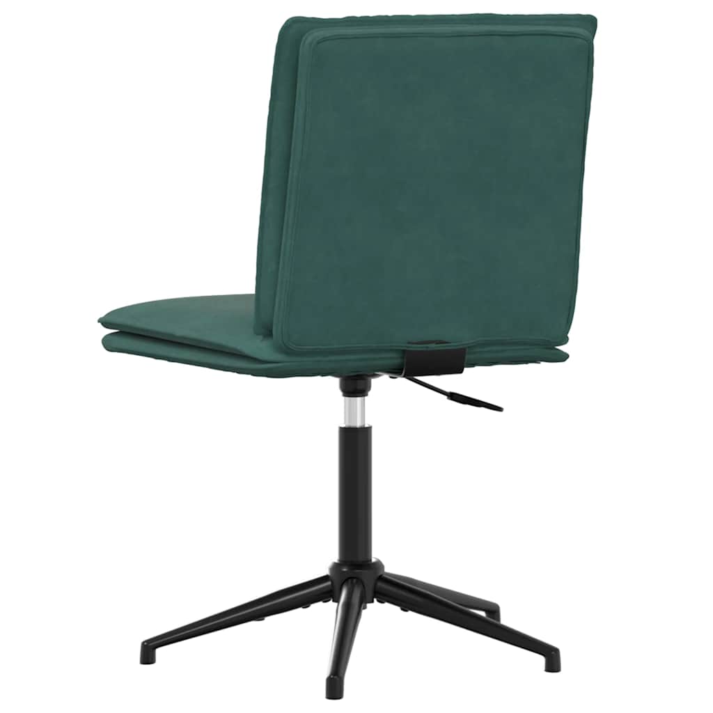 vidaXL Scaun de bucătărie, verde închis, catifea vidaXL Scaun de bucătărie, verde închis, catifea
