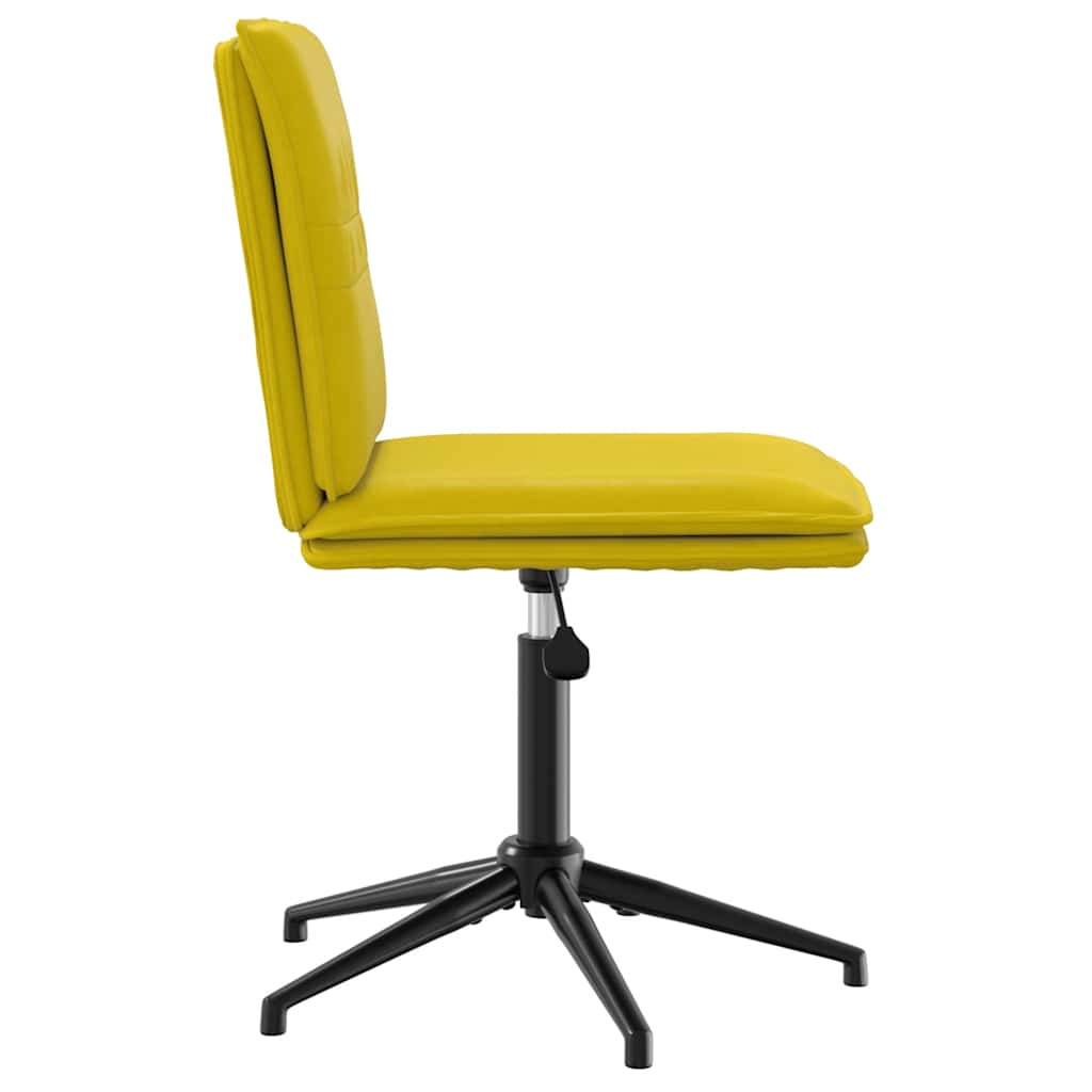vidaXL Scaun de sufragerie, galben, catifea