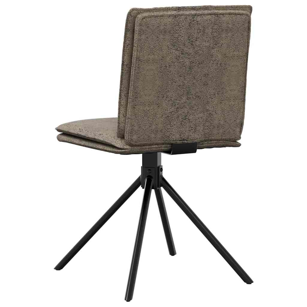vidaXL Scaun de sufragerie din piele sintetică gri închis vidaXL Scaun de sufragerie din piele sintetică gri închis