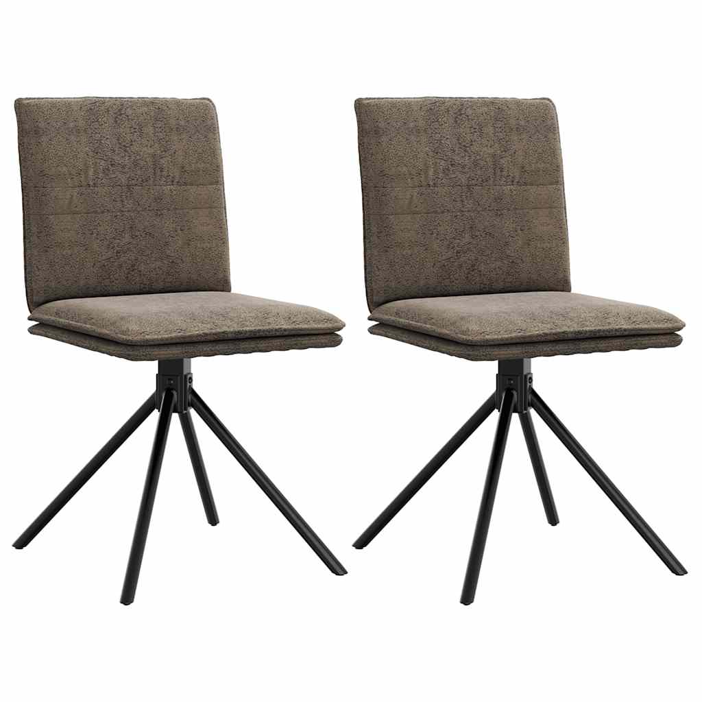 vidaXL Scaun de sufragerie din piele sintetică gri închis vidaXL Scaun de sufragerie din piele sintetică gri închis