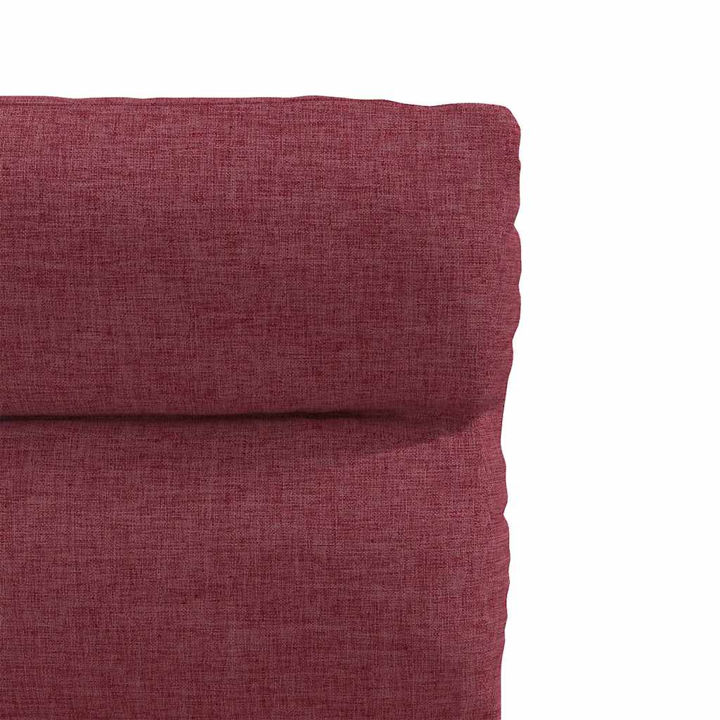 vidaXL Scaune de bucătărie, 2 buc., roșu vin, material textil