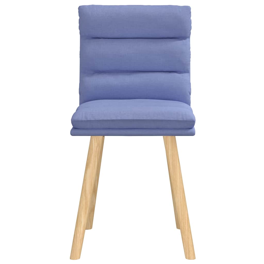 vidaXL Scaune de sufragerie 2 buc țesătură Jeans Blue vidaXL Scaune de sufragerie 2 buc țesătură Jeans Blue