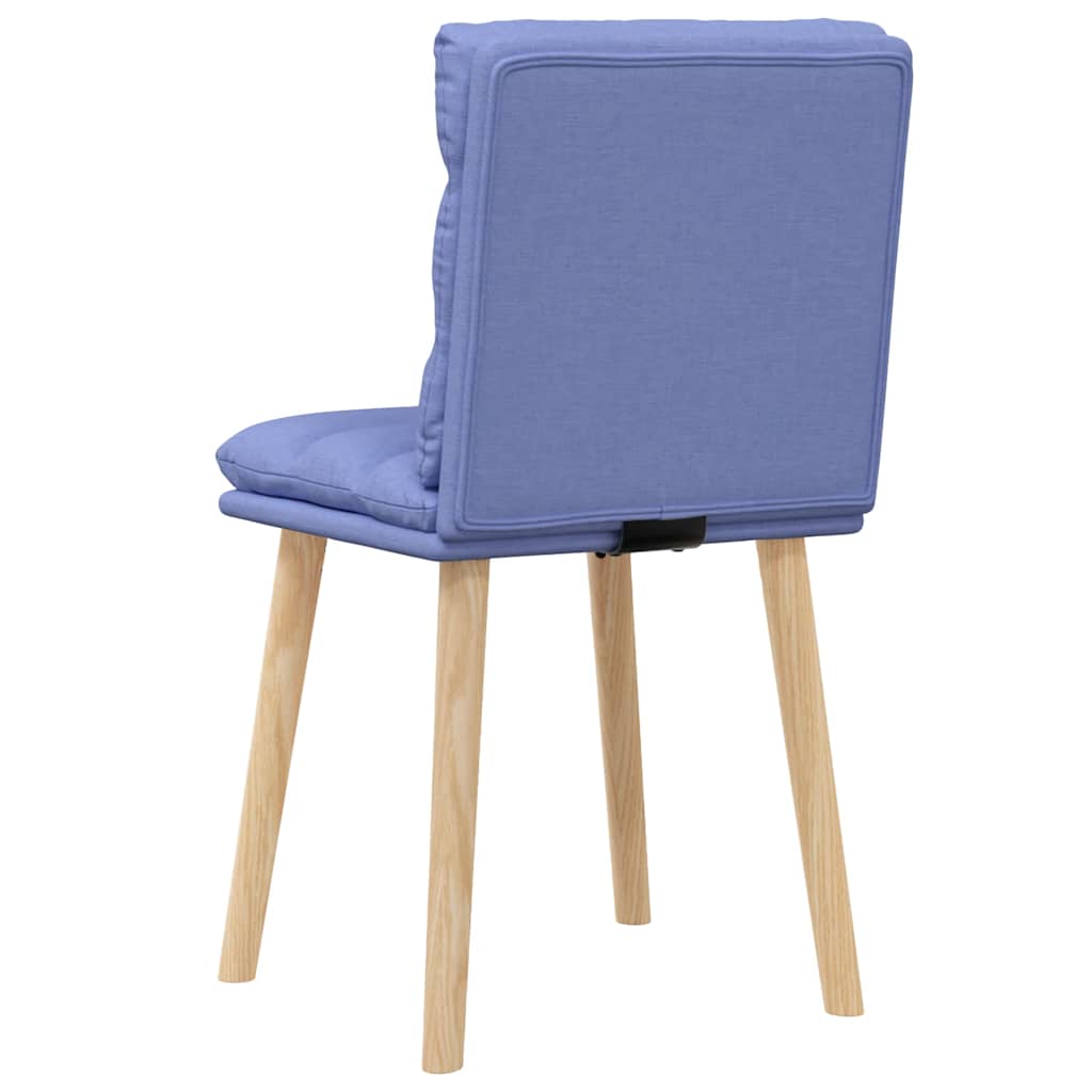 vidaXL Scaune de sufragerie 2 buc țesătură Jeans Blue vidaXL Scaune de sufragerie 2 buc țesătură Jeans Blue