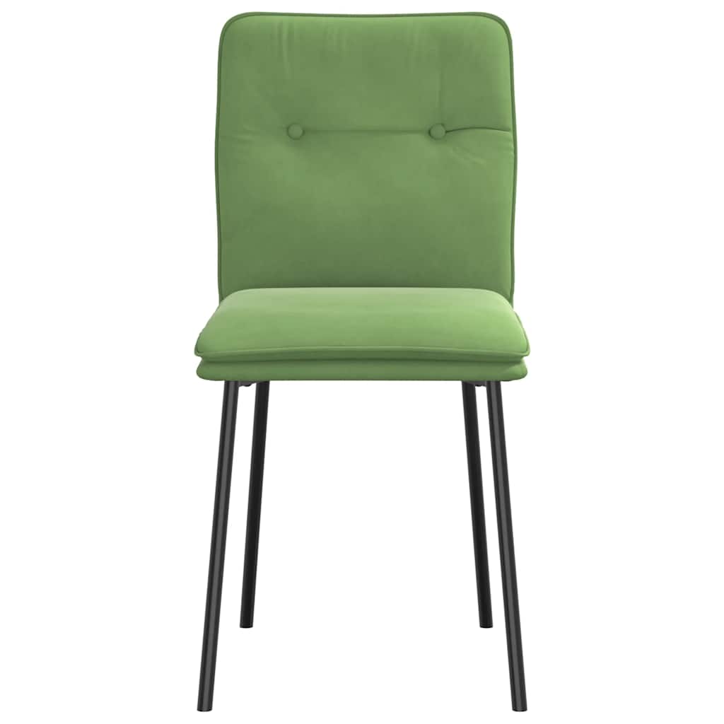vidaXL Scaune de bucătărie, 2 buc., verde deschis, catifea vidaXL Scaune de bucătărie, 2 buc., verde deschis, catifea