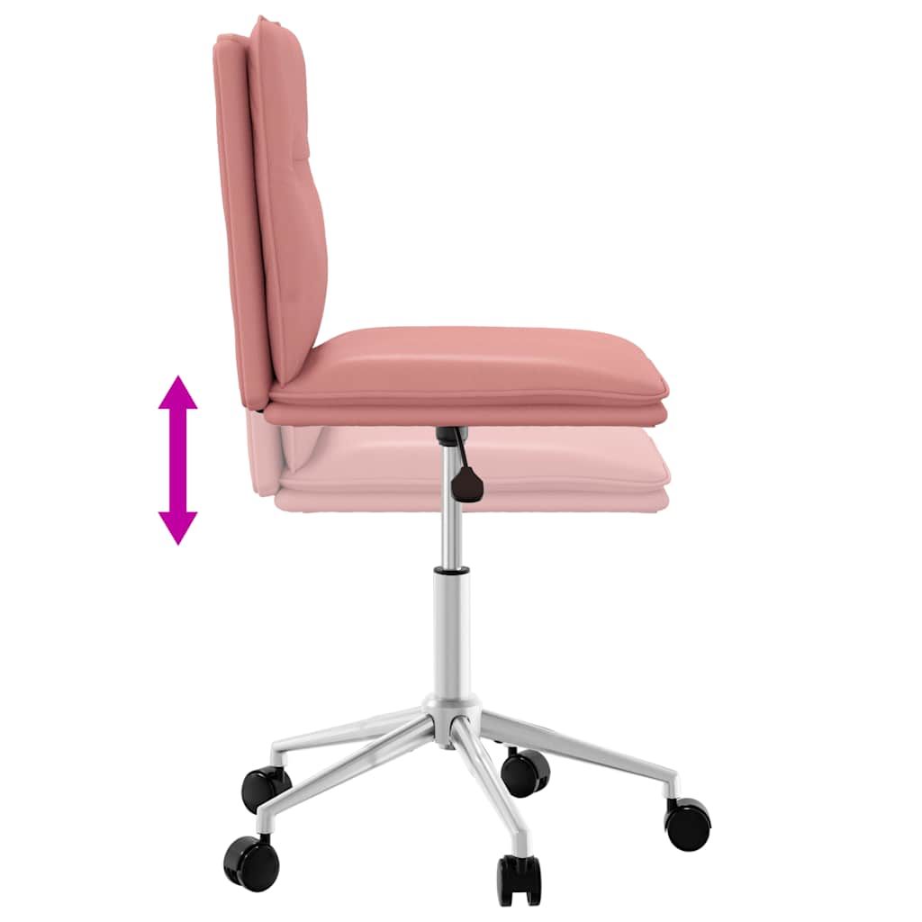 vidaXL Scaun de sufragerie din piele artificială roz