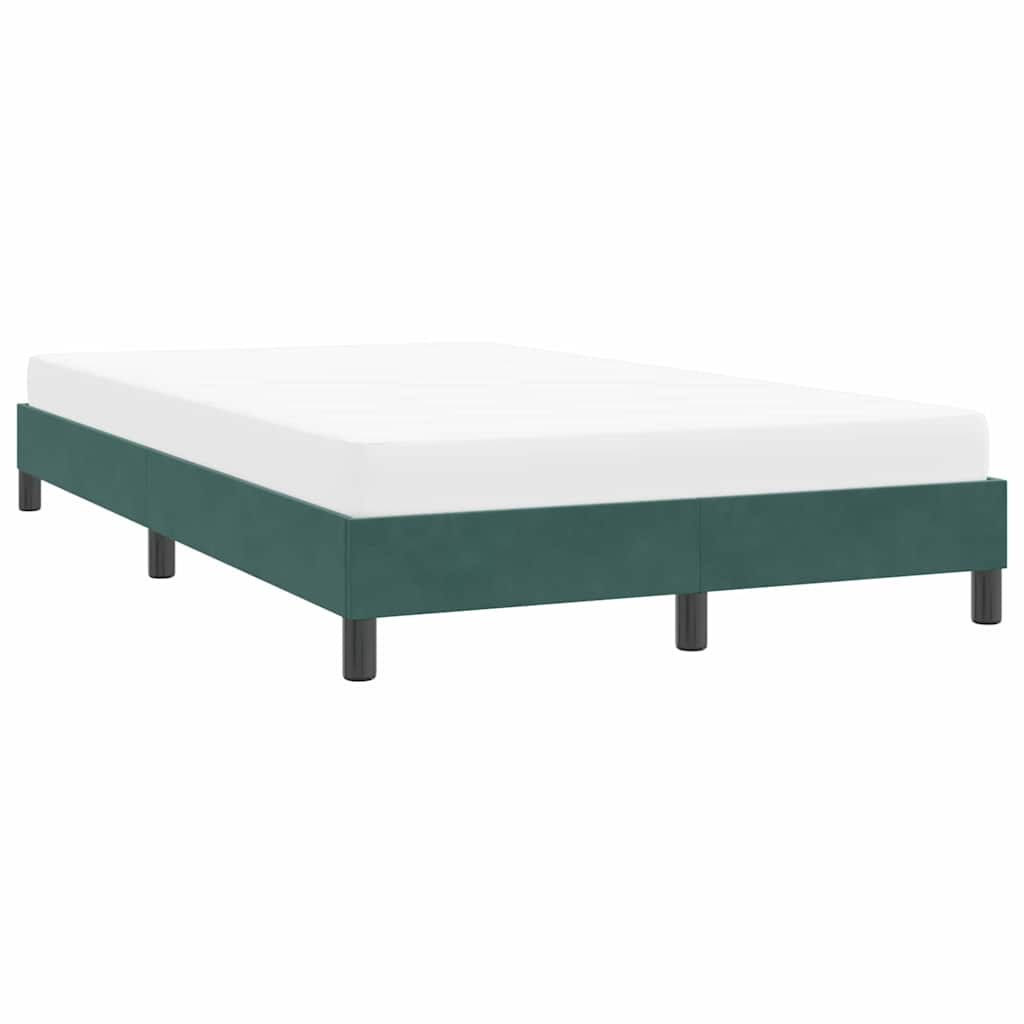 vidaXL Cadru de pat fără saltea Verde închis 120x210 cm catifea vidaXL Cadru de pat fără saltea Verde închis 120x210 cm catifea