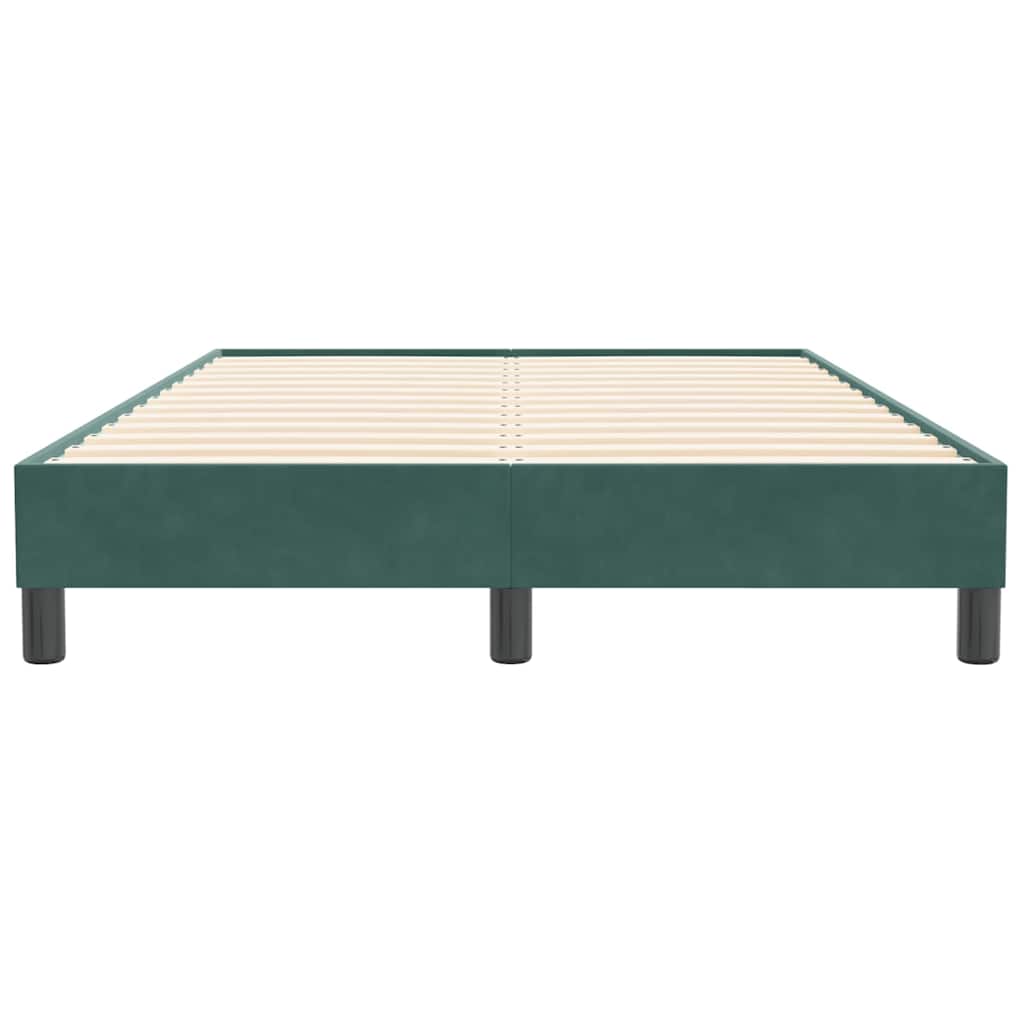 vidaXL Cadru de pat fără saltea Verde închis 120x210 cm catifea vidaXL Cadru de pat fără saltea Verde închis 120x210 cm catifea
