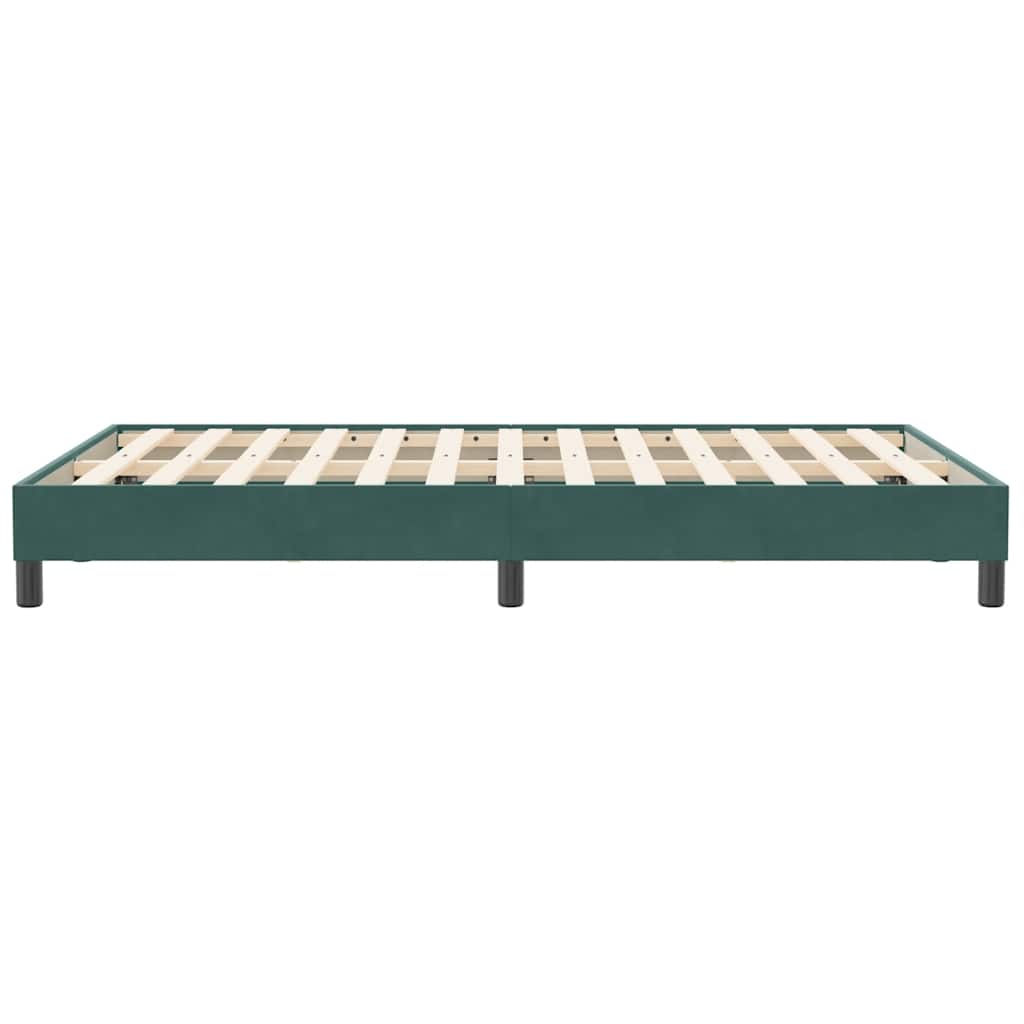 vidaXL Cadru de pat fără saltea Verde închis 120x210 cm catifea vidaXL Cadru de pat fără saltea Verde închis 120x210 cm catifea