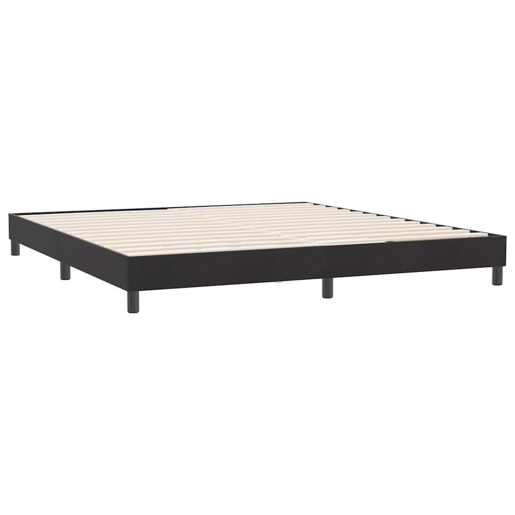 vidaXL Cadru de pat fără saltea neagră 180x210 cm catifea