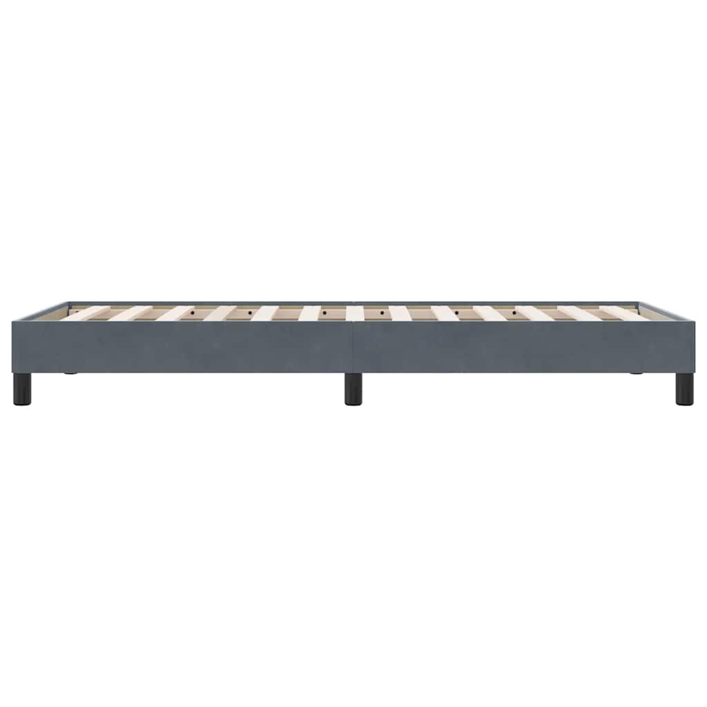 vidaXL Cadru de pat fără saltea Gri închis 80x220 cm catifea