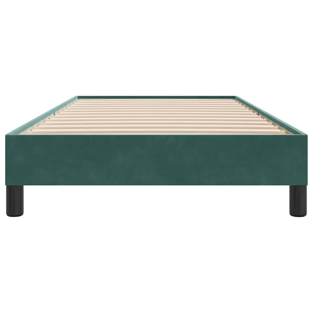 vidaXL Cadru de pat fără saltea verde închis 90x220 cm catifea vidaXL Cadru de pat fără saltea verde închis 90x220 cm catifea