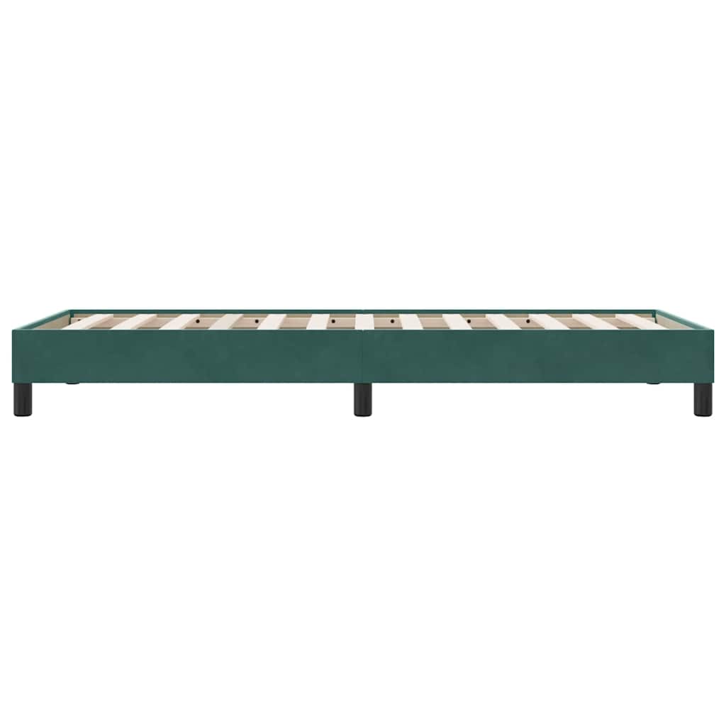 vidaXL Cadru de pat fără saltea verde închis 90x220 cm catifea vidaXL Cadru de pat fără saltea verde închis 90x220 cm catifea